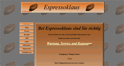 Desktop Screenshot of espressoklaus.at